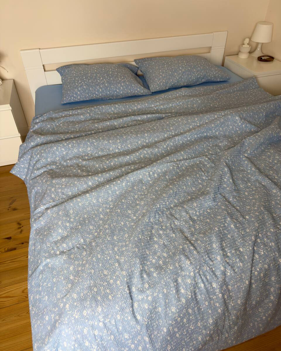 Bedding Set - "Blue Blossom "