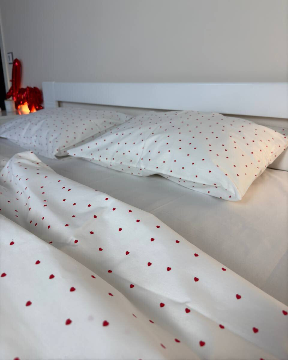 Bedding Set - "Red Hearts Mini"