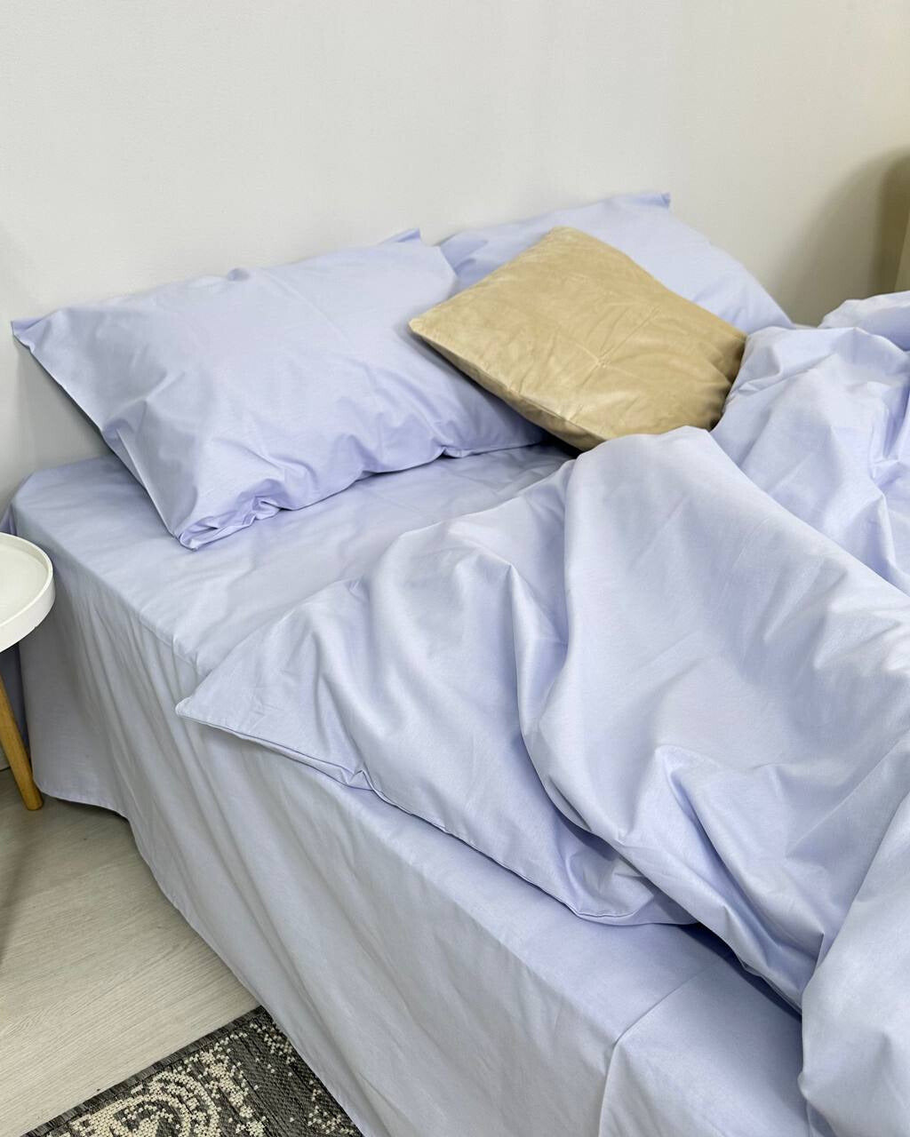 Premium Ranforce Cotton Bedding Set – Soft Sky