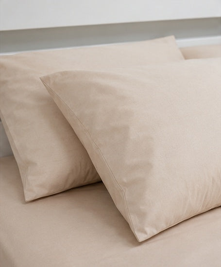Ranforce Cotton Bedding Set – Soft Nude Calm
