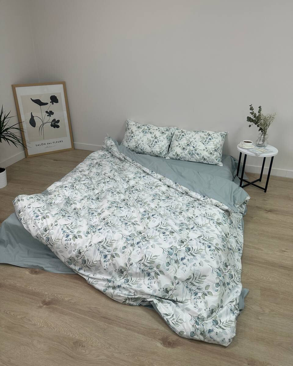 Premium Ranforce Cotton Bedding Set – Soft Eucalyptus