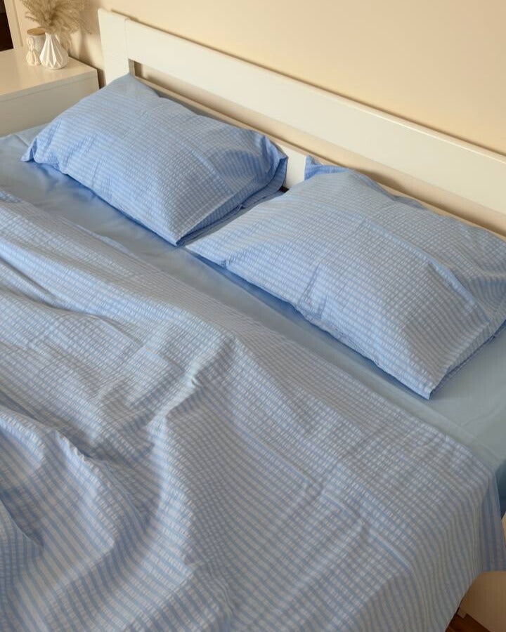 Bedding Set - "Sky Gingham"