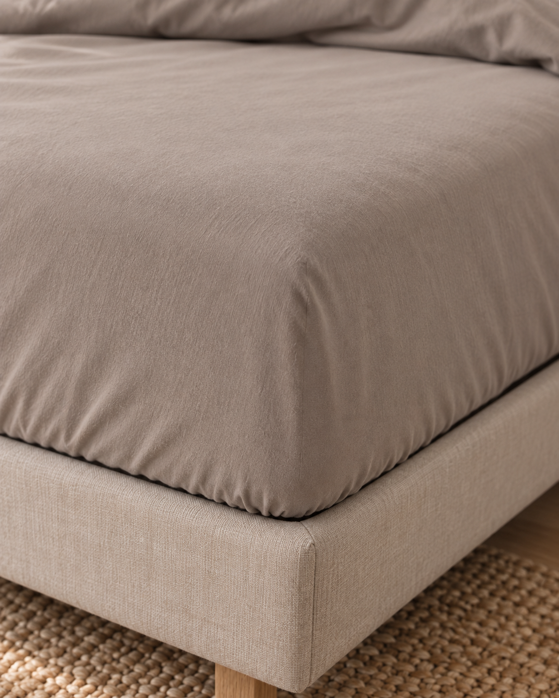 Pure Brushed Cotton Bedding Set – Cappuccino