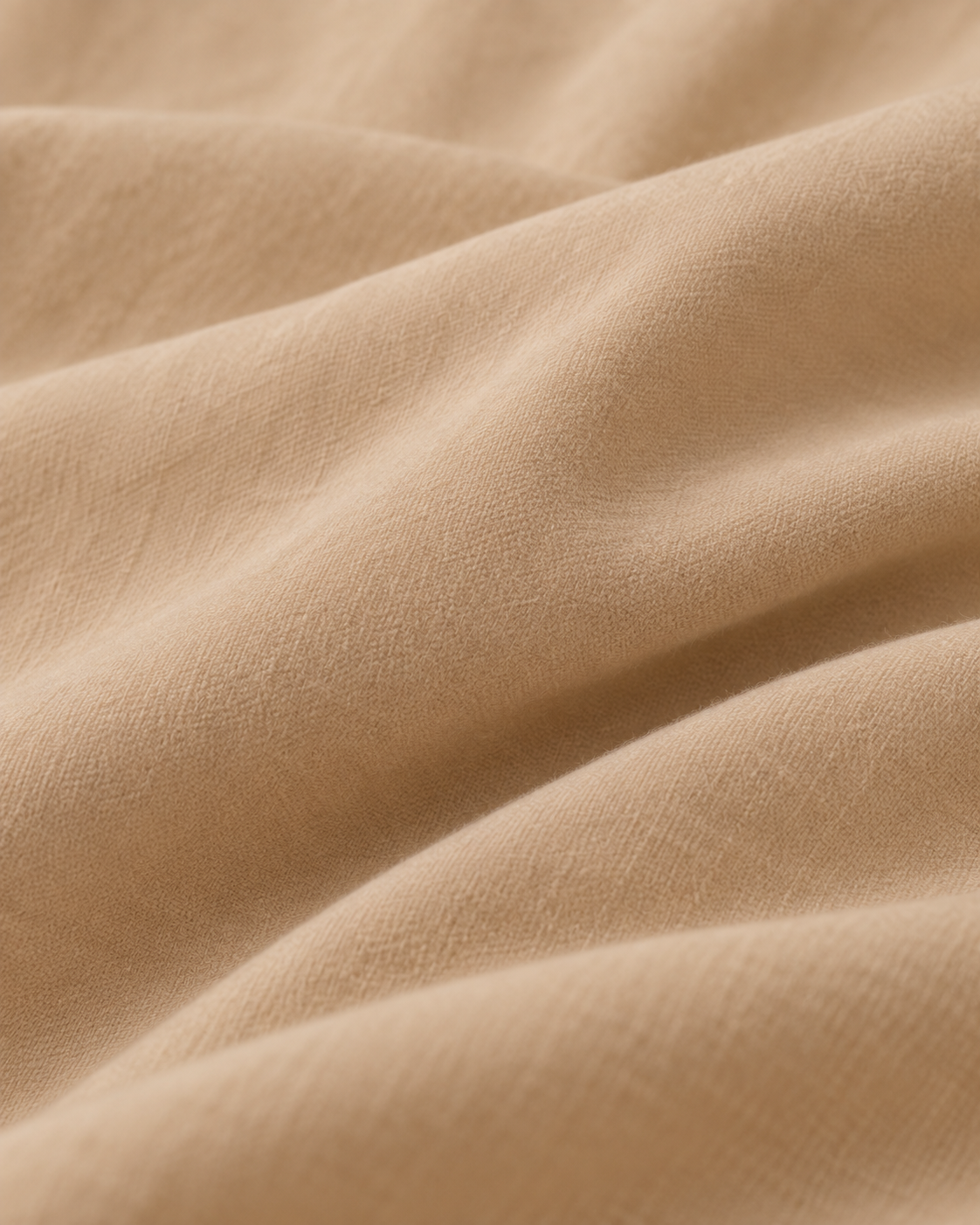 Pure Brushed Cotton Bedding Set – Warm Beige