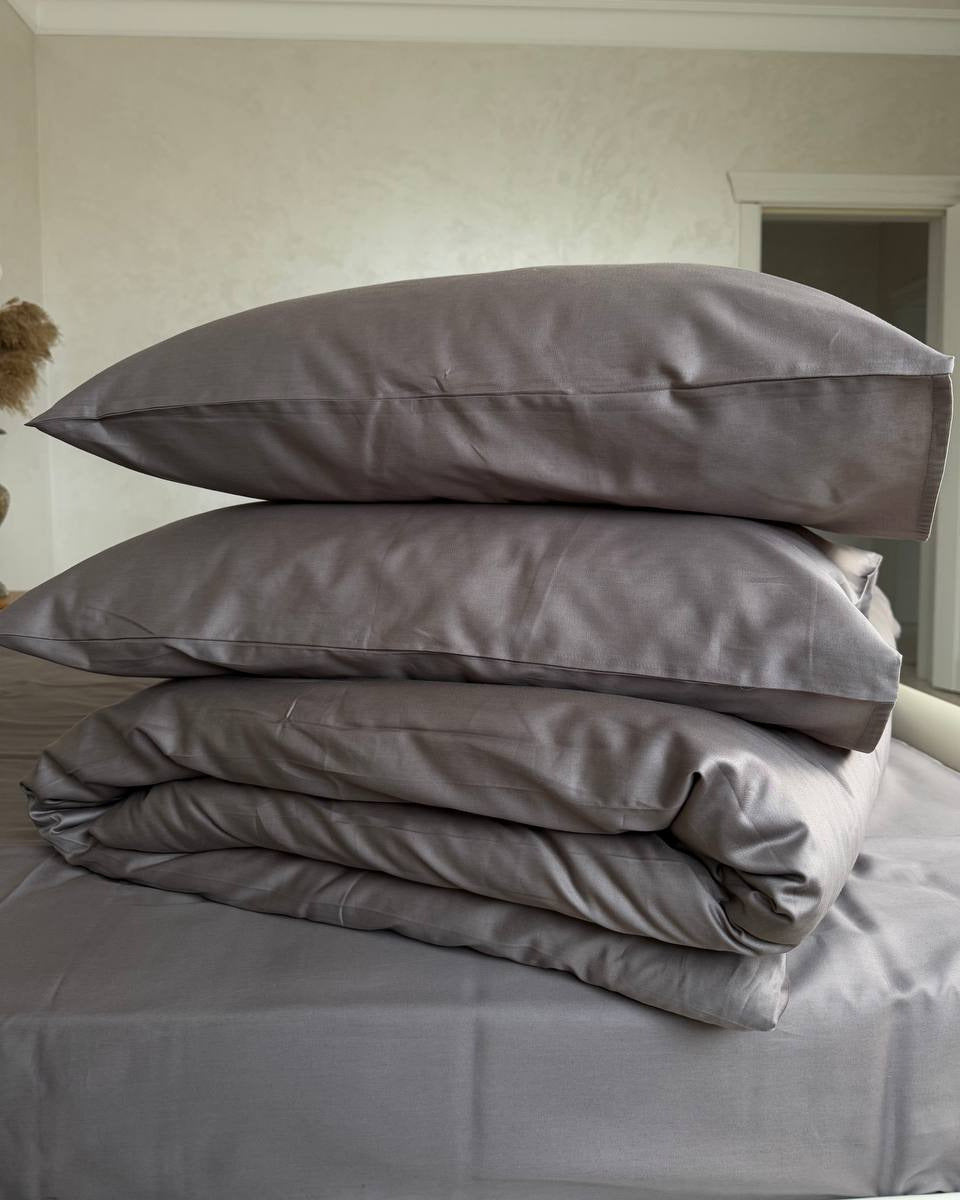 Luxury Cotton Sateen Bedding Set – Cocoa Calm