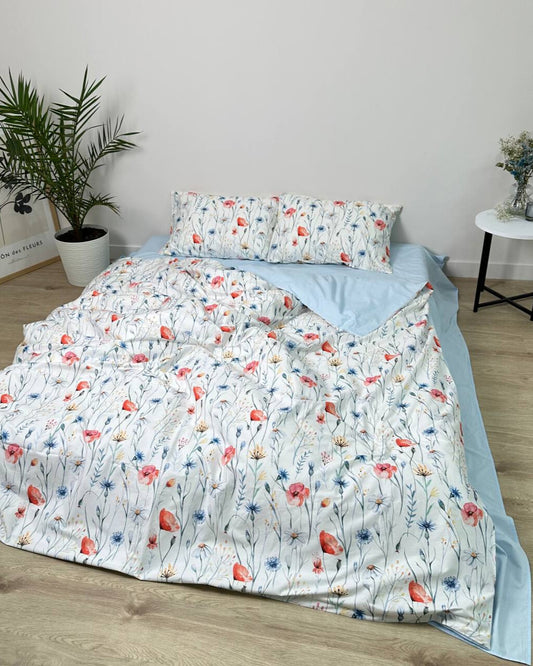Bedding Set - "Red poppy"