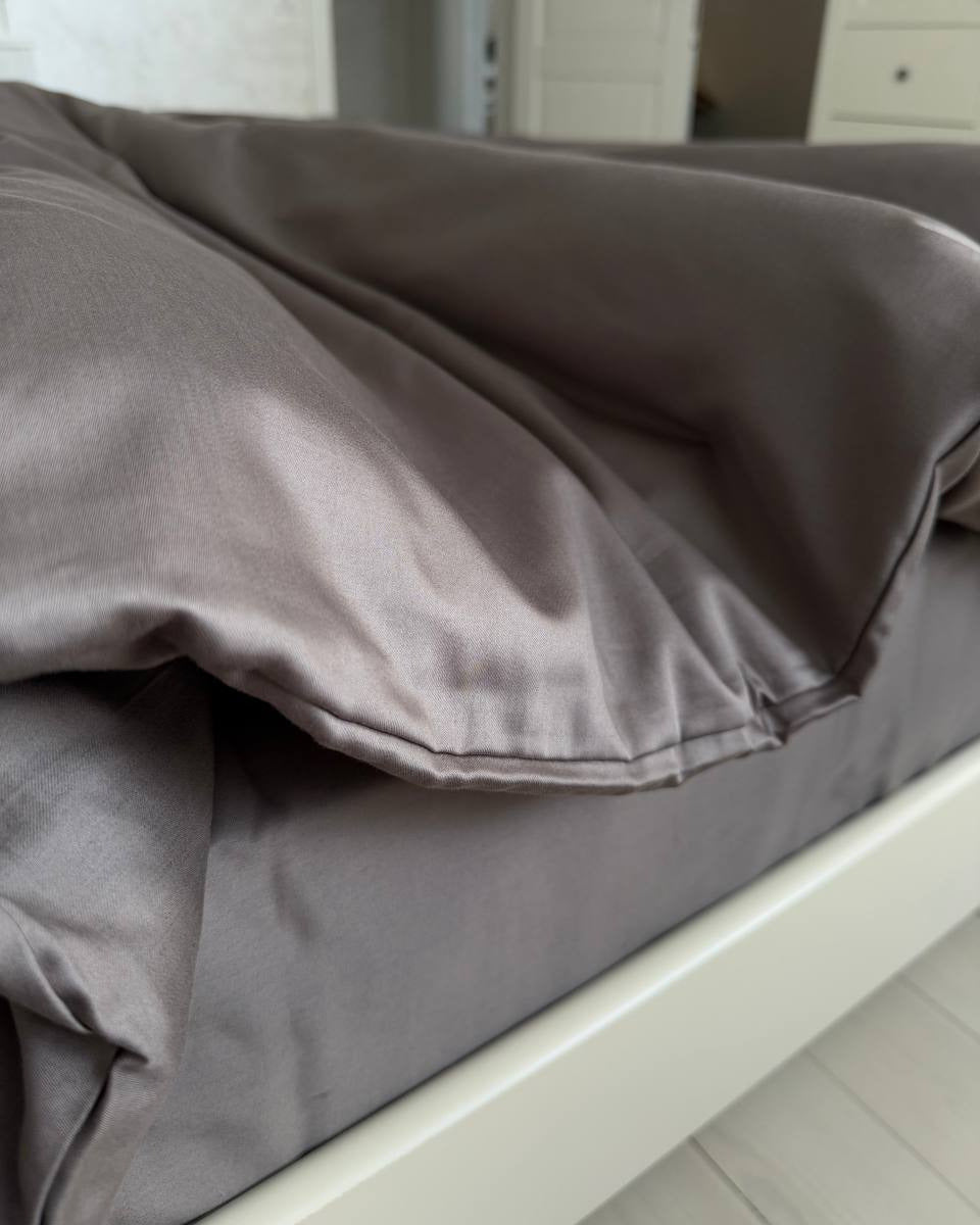 Luxury Cotton Sateen Bedding Set – Cocoa Calm
