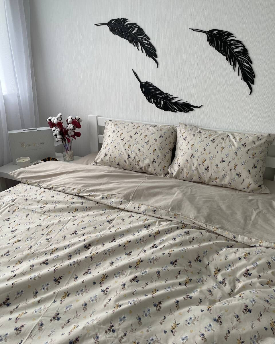 Premium Ranforce Cotton Bedding Set – Soft Meadow Bloom