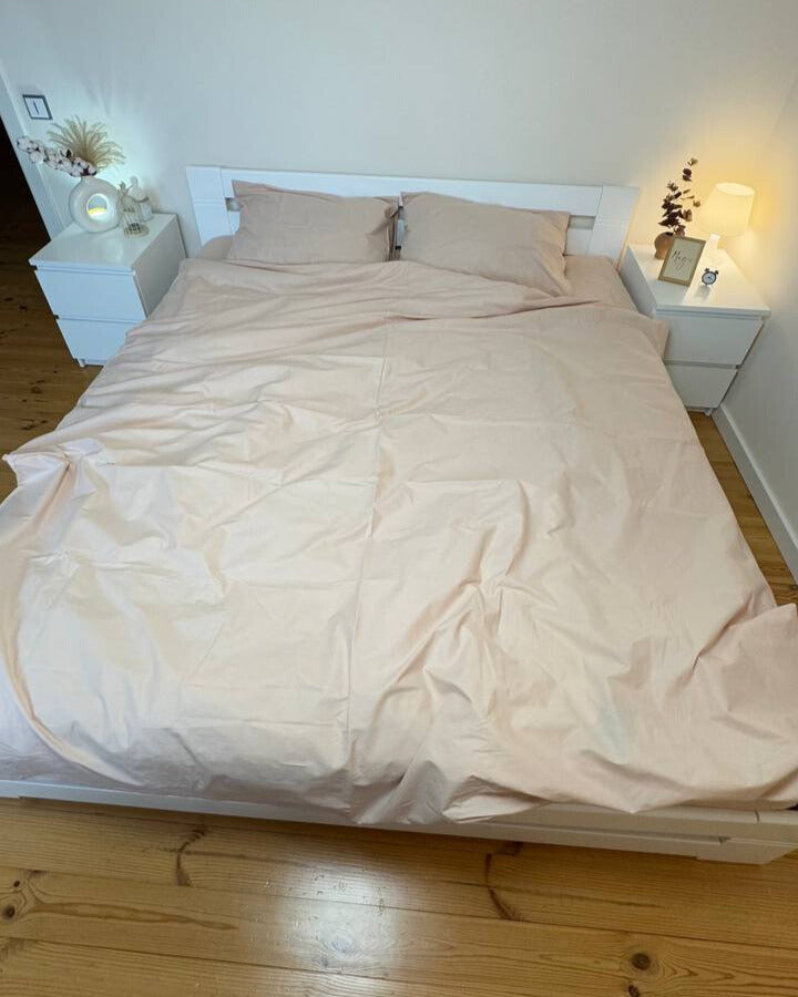 Ranforce Cotton Bedding Set – Soft Nude Calm