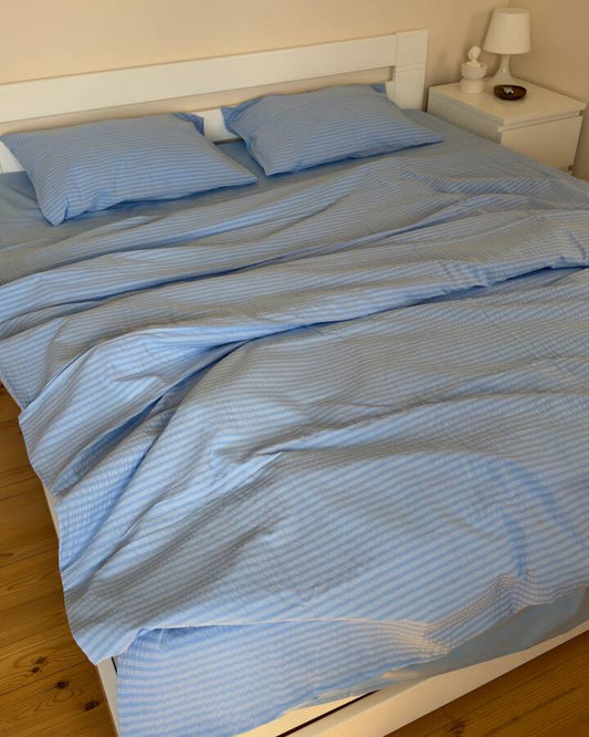 Bedding Set - "Sky Gingham"