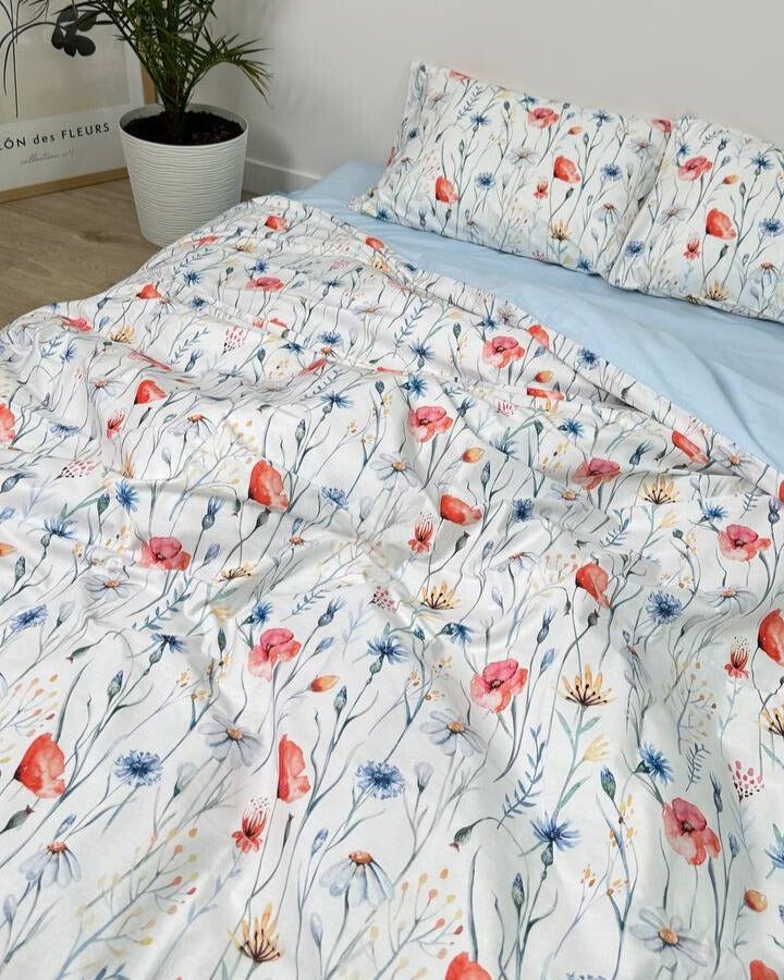 Ranforce Cotton Bedding Set – Wildflower Meadow