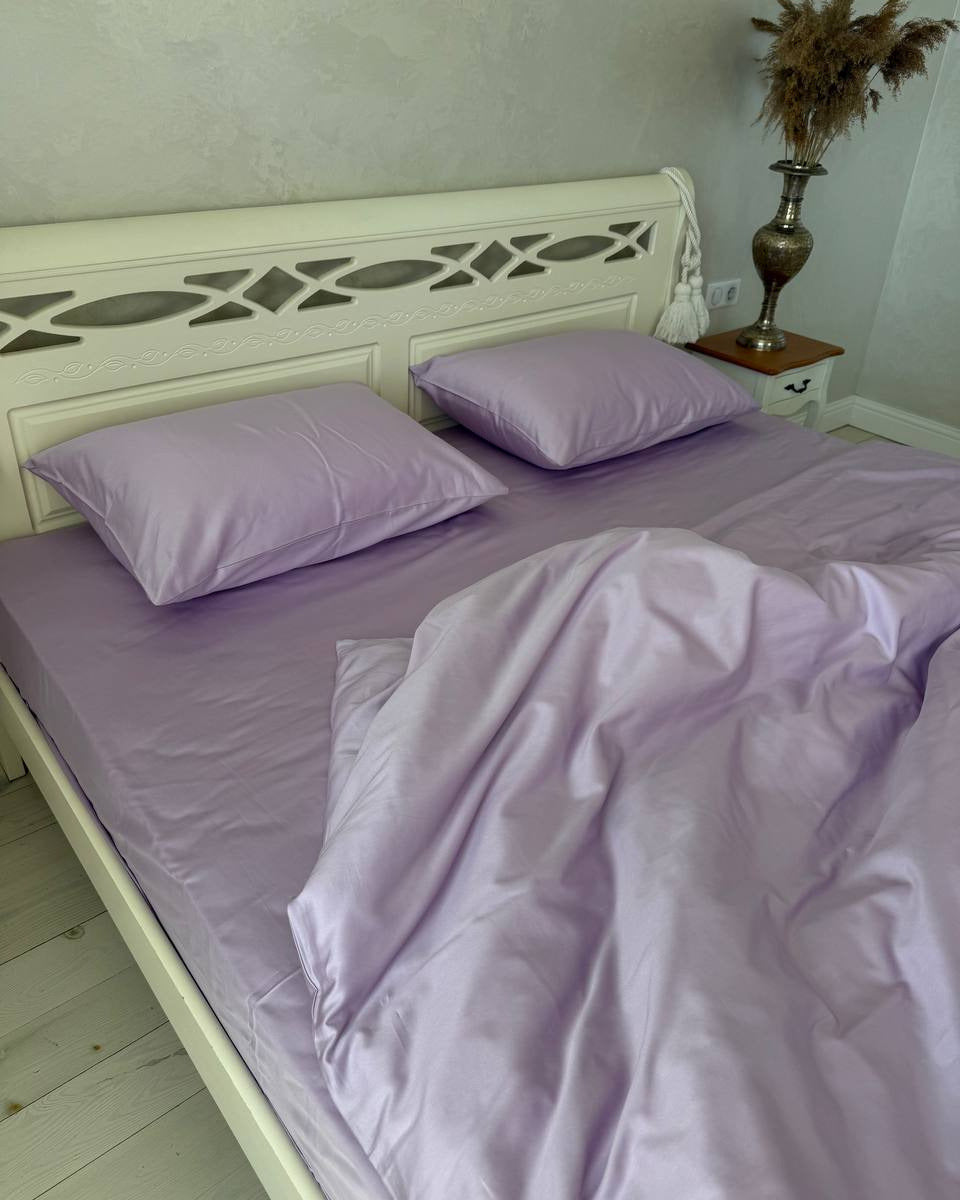 Luxury Cotton Sateen Bedding Set – Lavender Dream