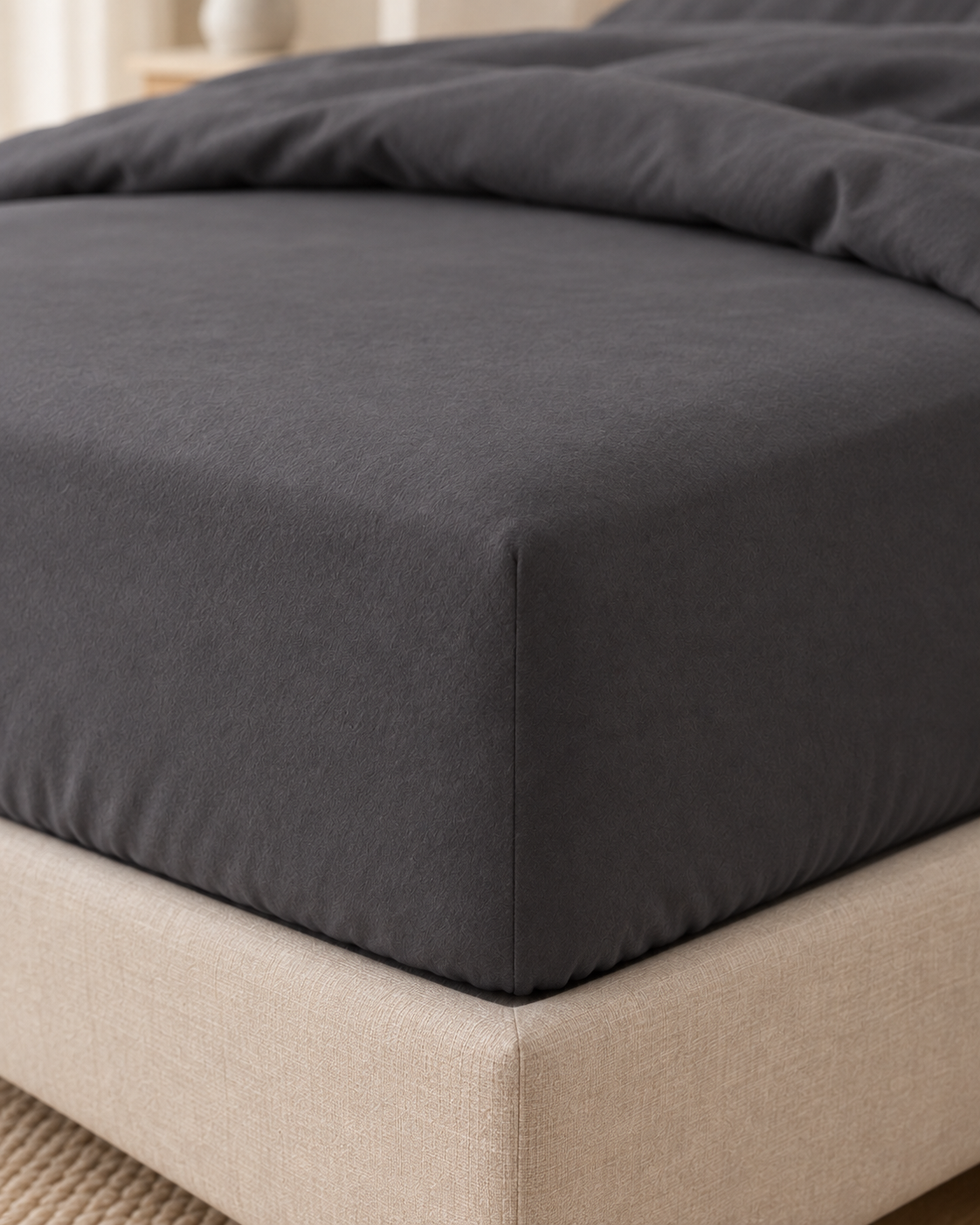 Pure Brushed Cotton Bedding Set – Graphite