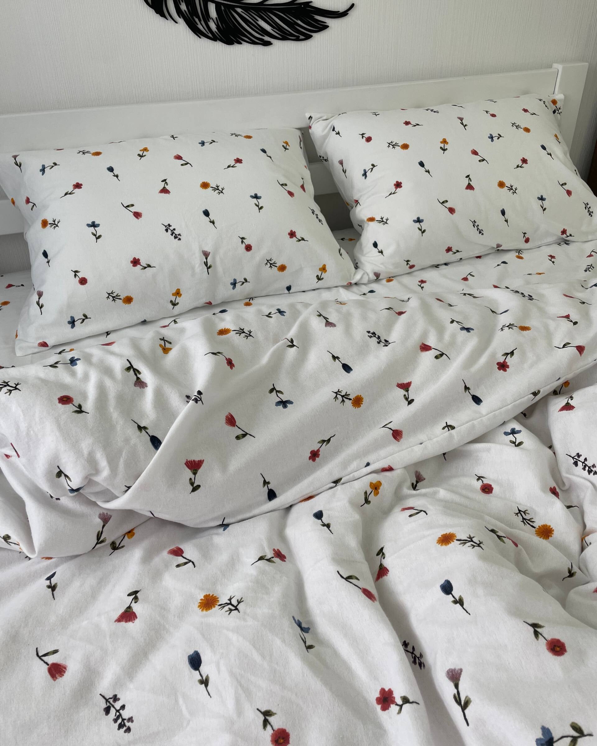 Premium Flannel Bedding Set - Floral Meadow