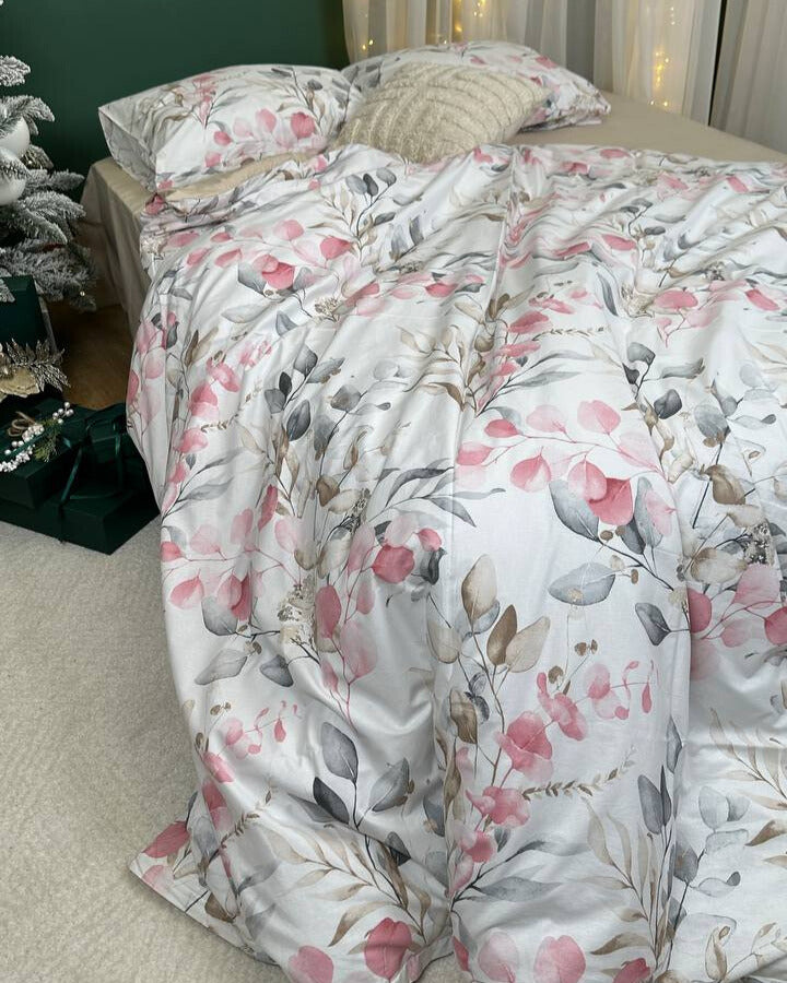 Premium Ranforce Cotton Bedding Set – Pink Harmony