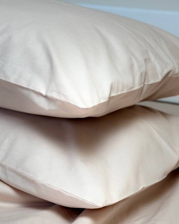 Premium Ranforce Cotton Bedding Set – Soft Nude Calm