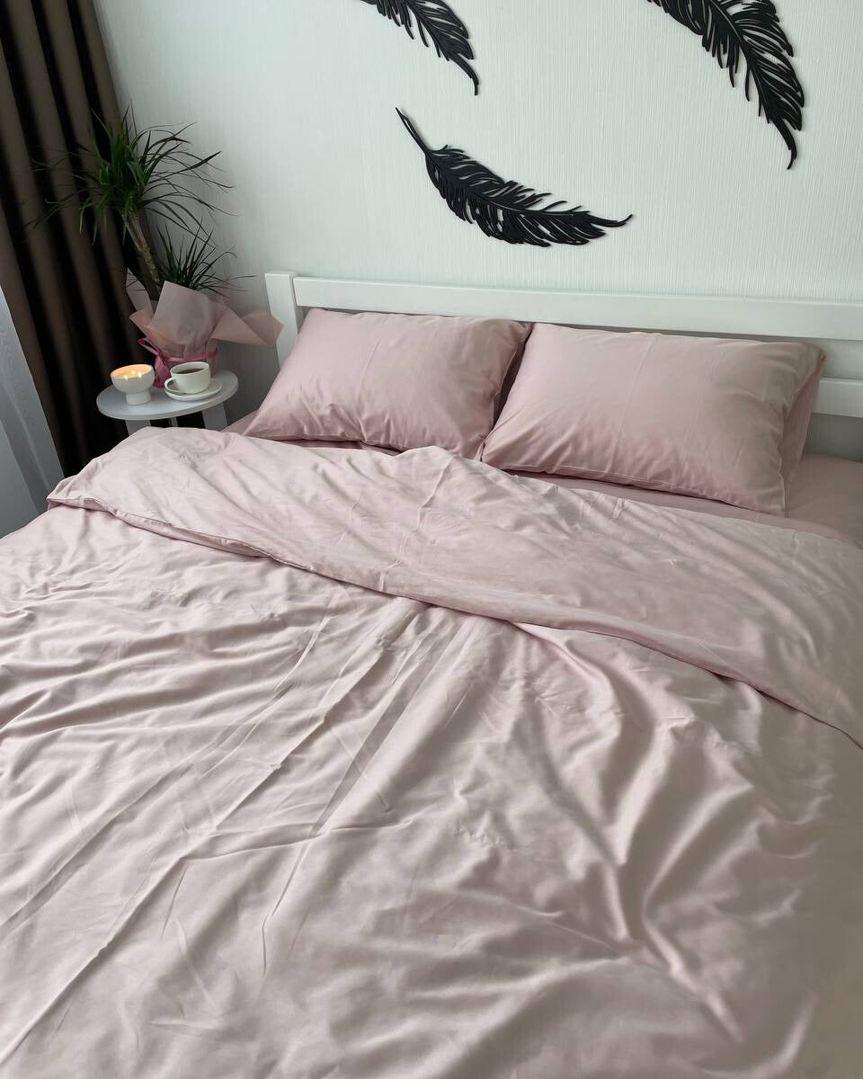 Luxury Cotton Sateen Bedding Set – Blush Elegance