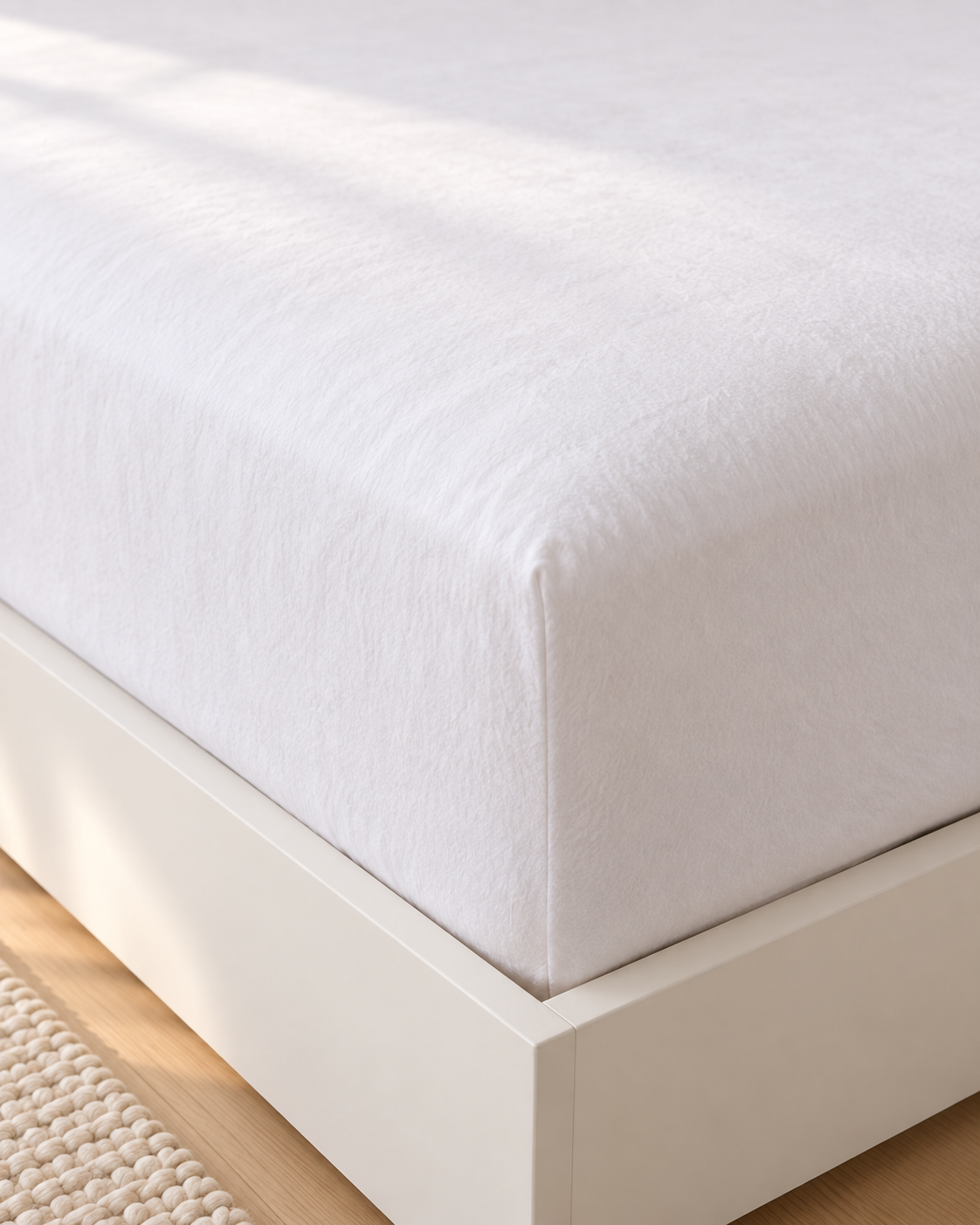 Pure Brushed Cotton Bedding Set – Pure White