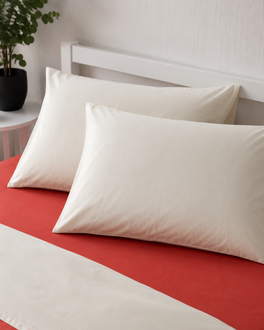 Ranforce Cotton Bedding Set – Sunset Cream