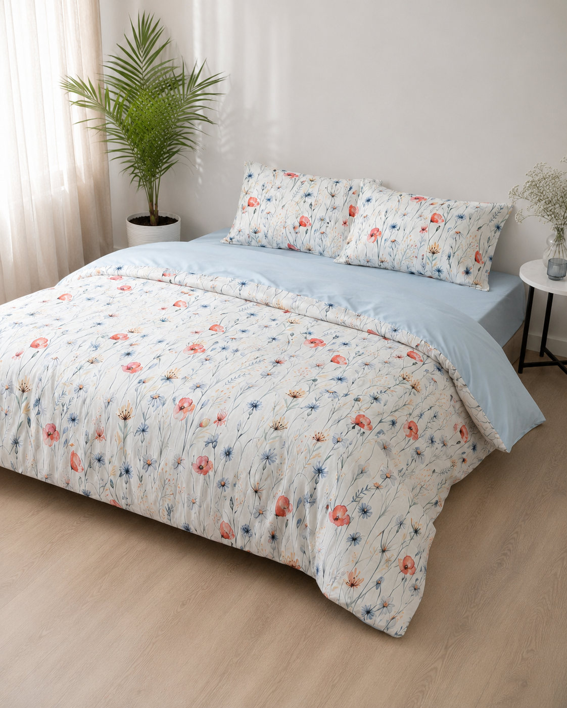Ranforce Cotton Bedding Set – Wildflower Meadow