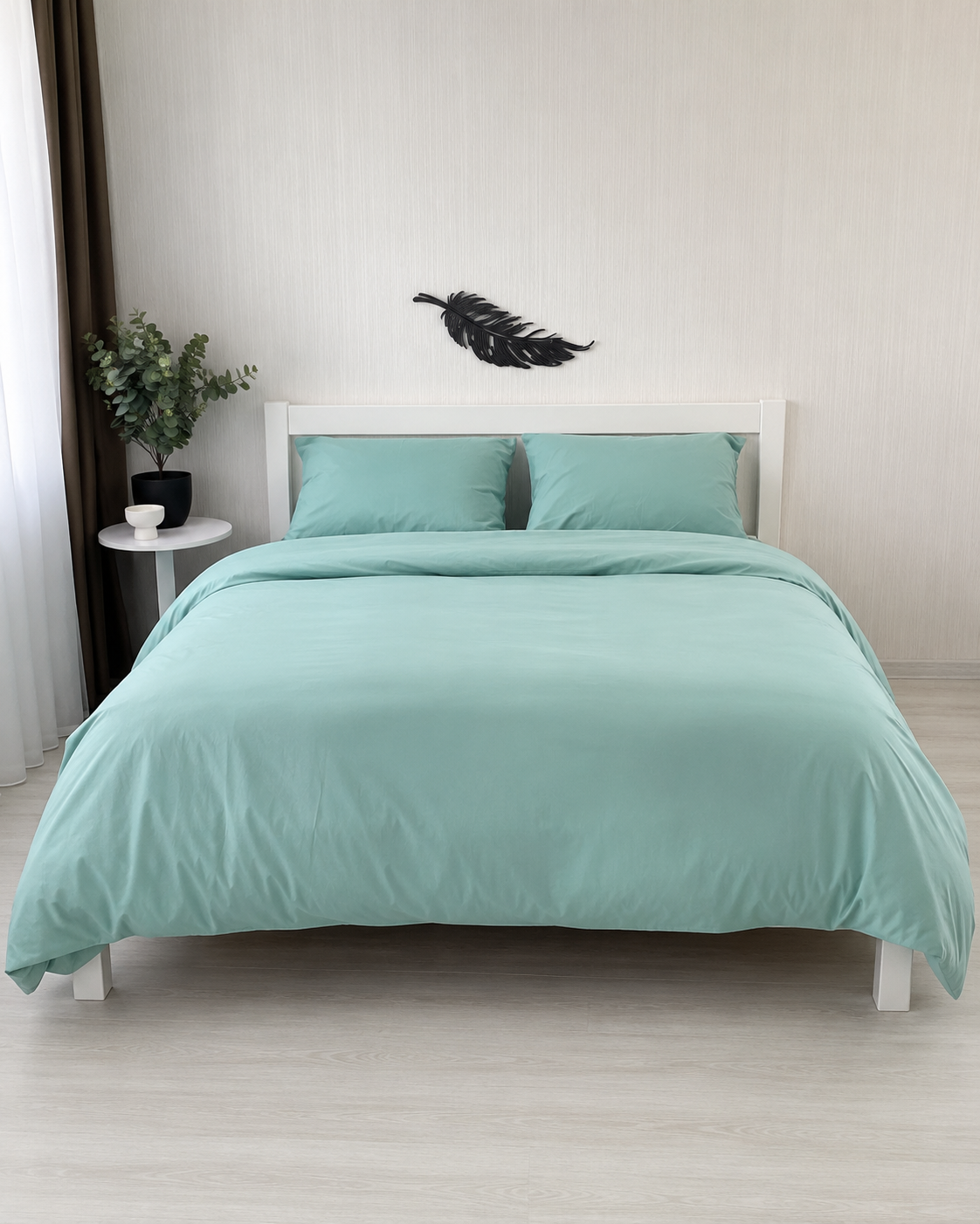 Ranforce Cotton Bedding Set – Aqua Calm