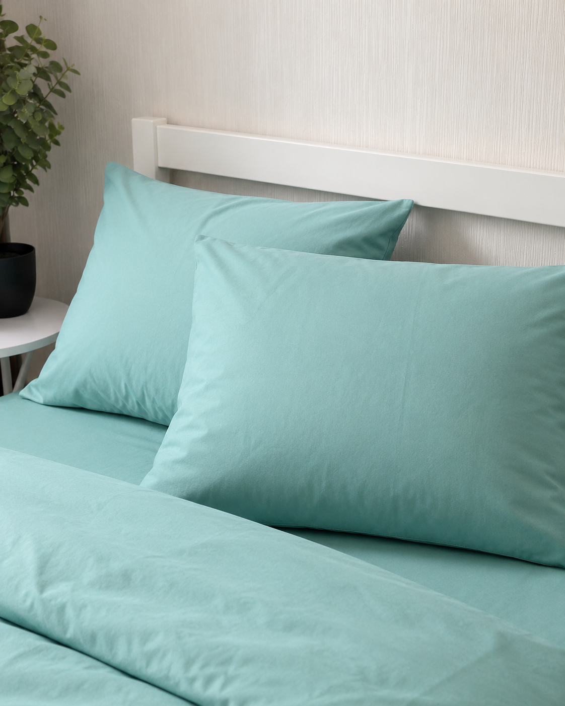 Ranforce Cotton Bedding Set – Aqua Calm