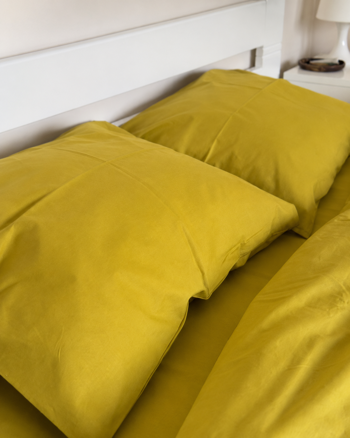 Ranforce Cotton Bedding Set – Mustard Harmony