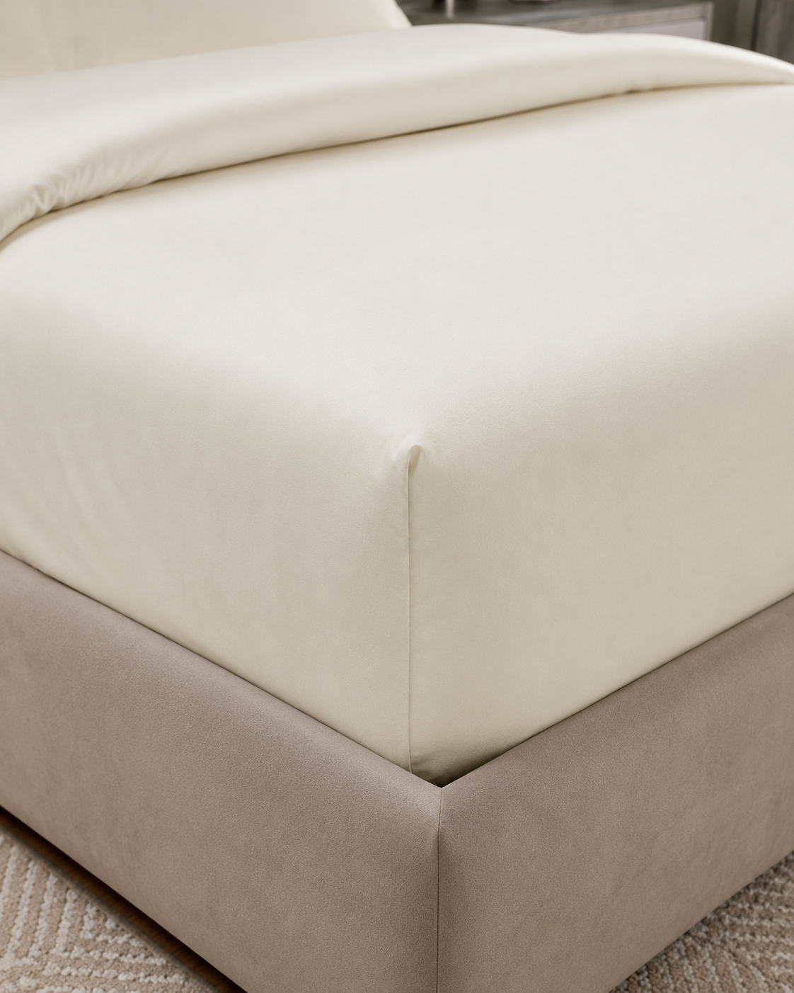 Ranforce Cotton Bedding Set – Soft Ivory
