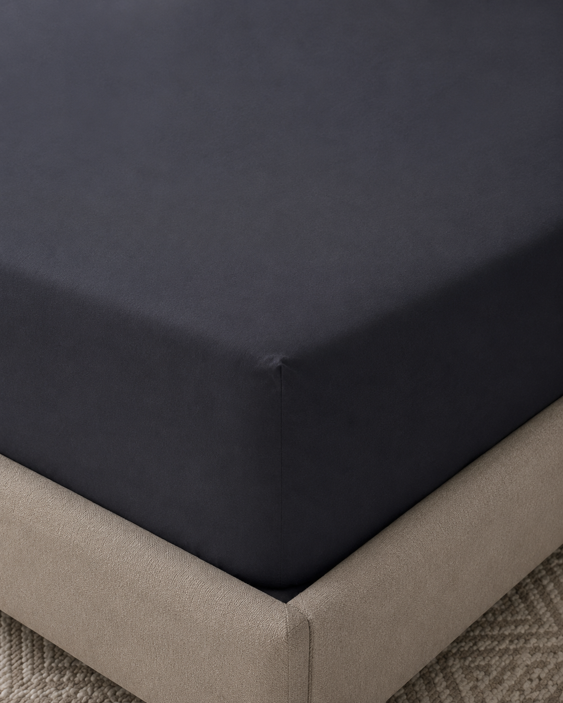 Ranforce Cotton Bedding Set – Deep Charcoal
