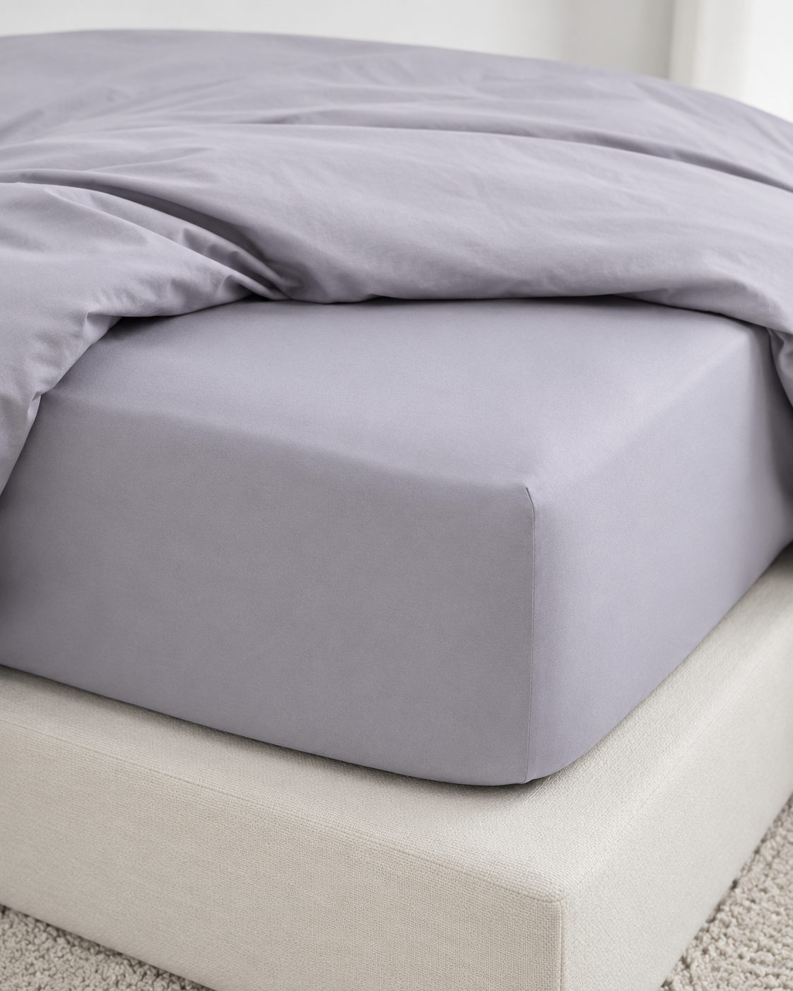 Ranforce Cotton Bedding Set – Stone Grey