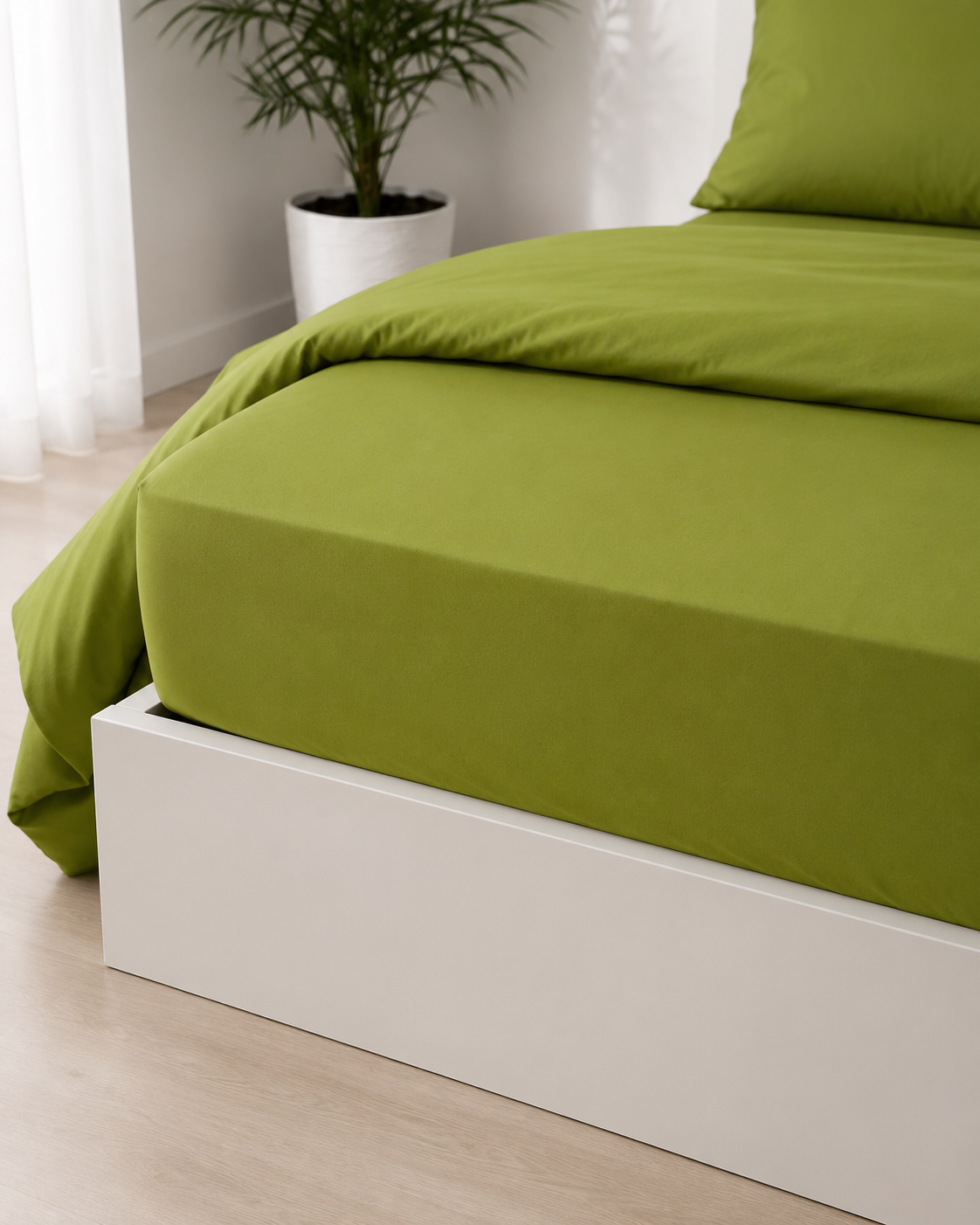 Ranforce Cotton Bedding Set – Olive Harmony