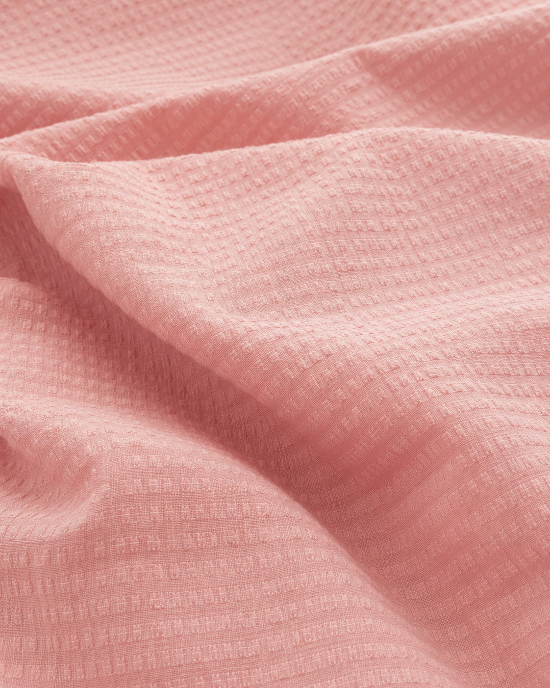 Seersucker Cotton Bedding Set – Pink Blush