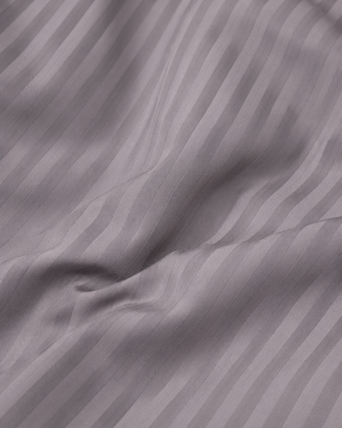 Striped Sateen Cotton Bedding Set – Urban Grey