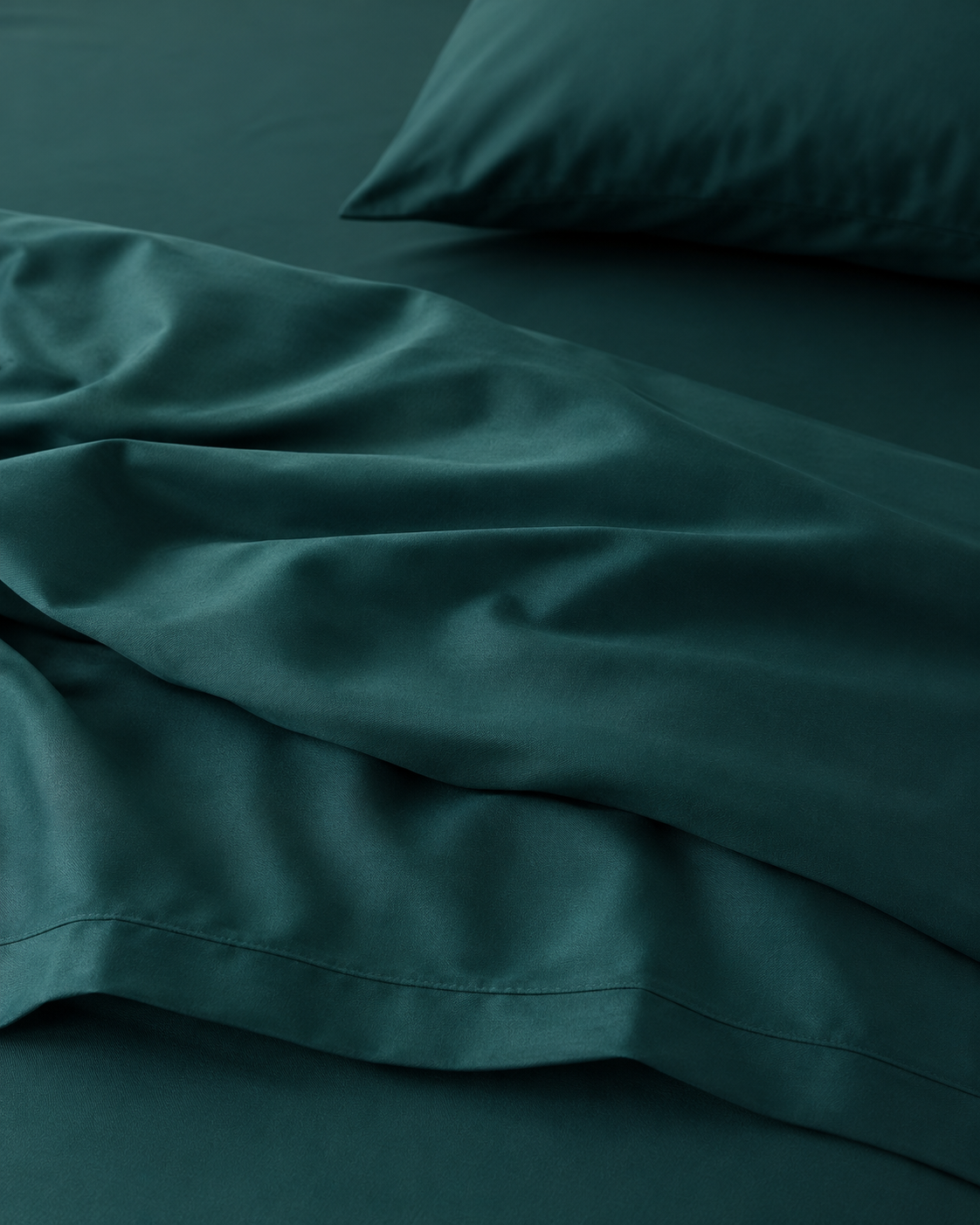 Luxury Cotton Sateen Bedding Set – Emerald Depth