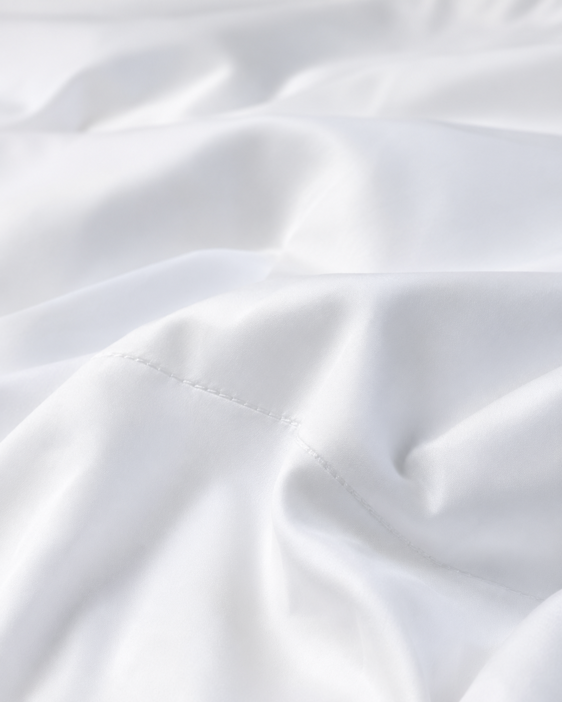 Luxury Cotton Sateen Bedding Set – Pure White