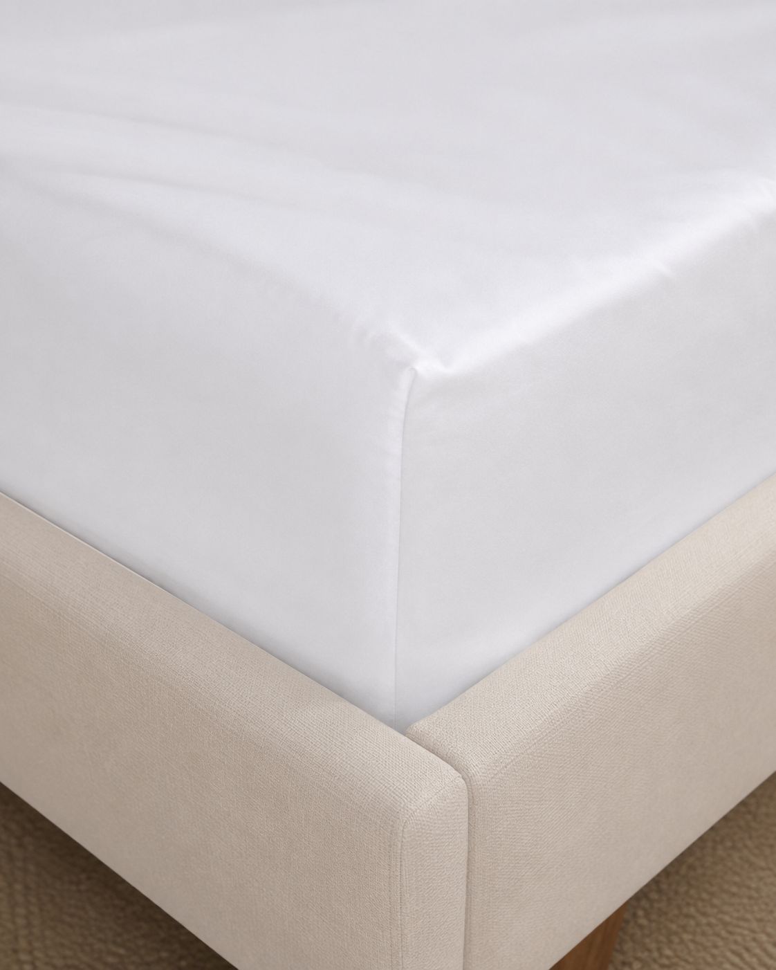 Luxury Cotton Sateen Bedding Set – Pure White