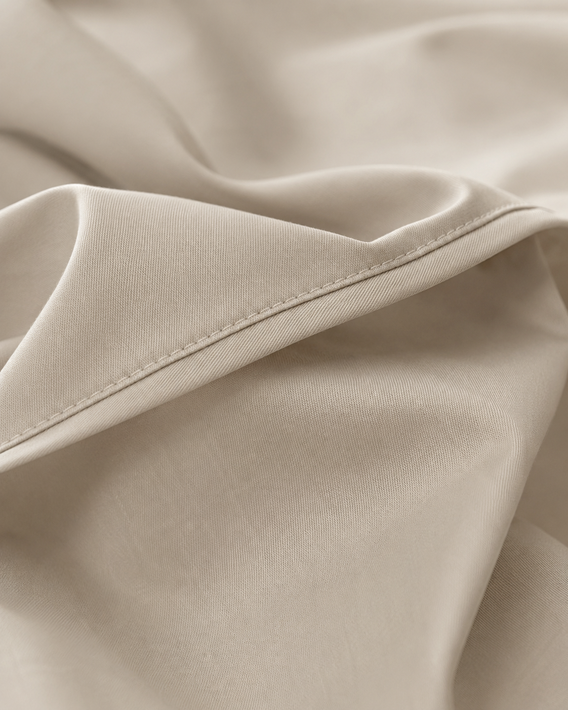 Luxury Cotton Sateen Bedding Set – Pure Ivory