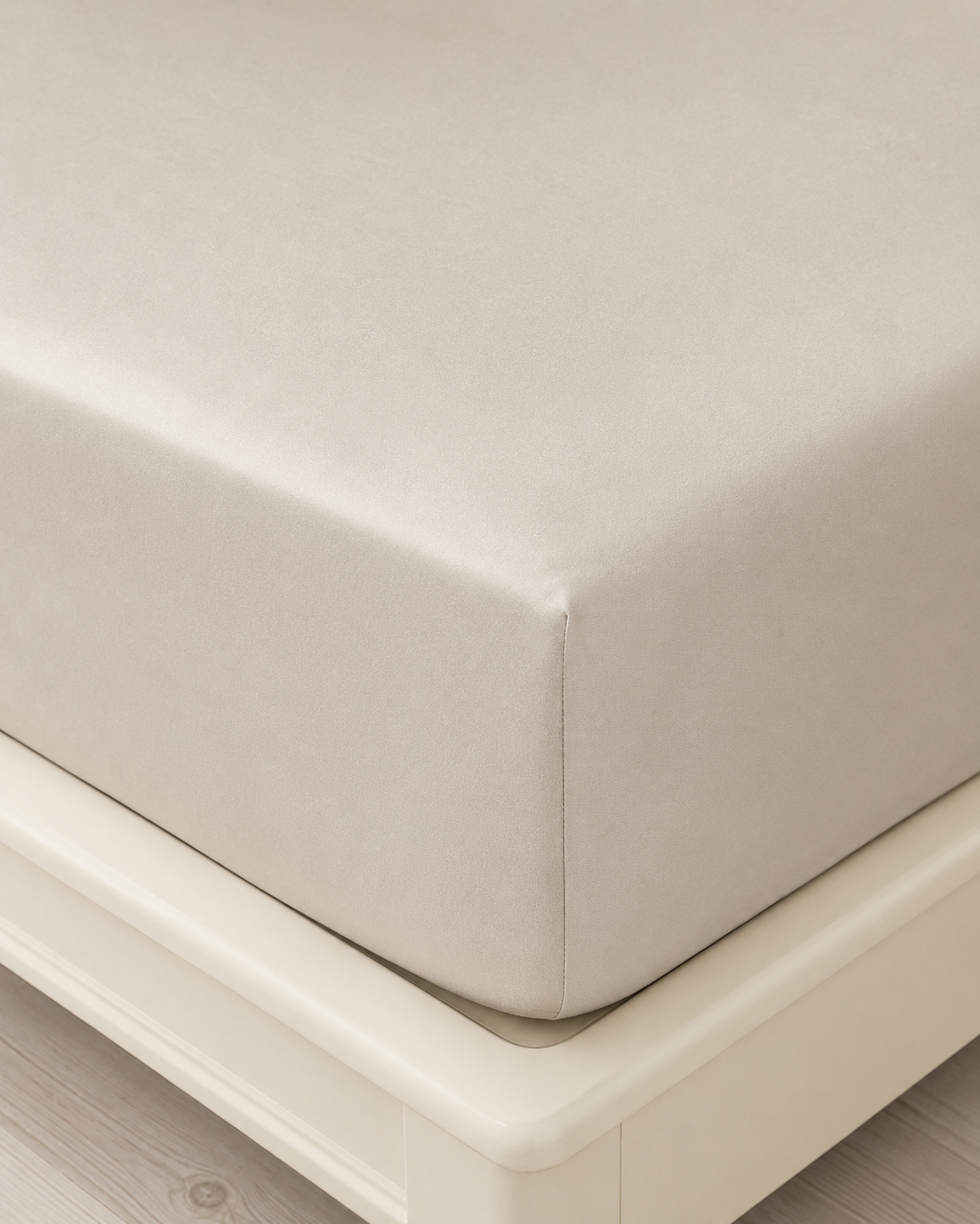 Luxury Cotton Sateen Bedding Set – Pure Ivory