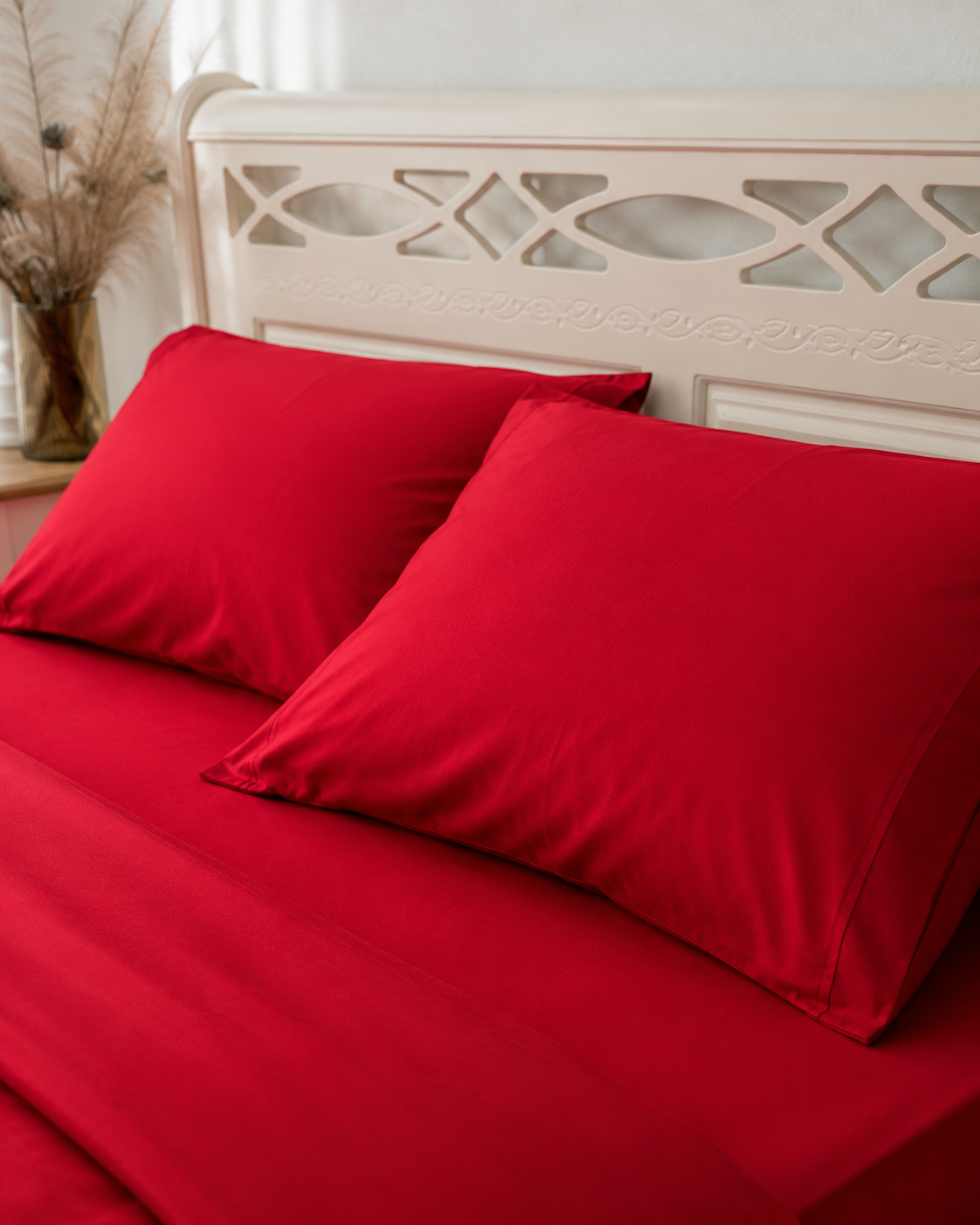 Luxury Cotton Sateen Bedding Set – Scarlet Passion