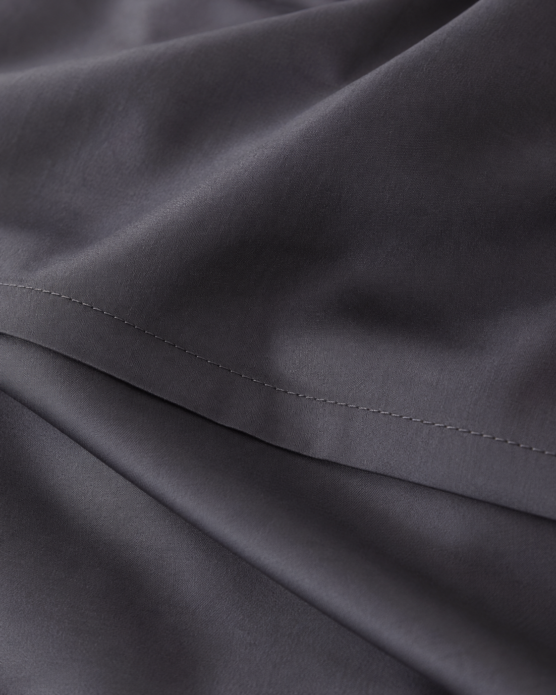 Luxury Cotton Sateen Bedding Set – Graphite Silk