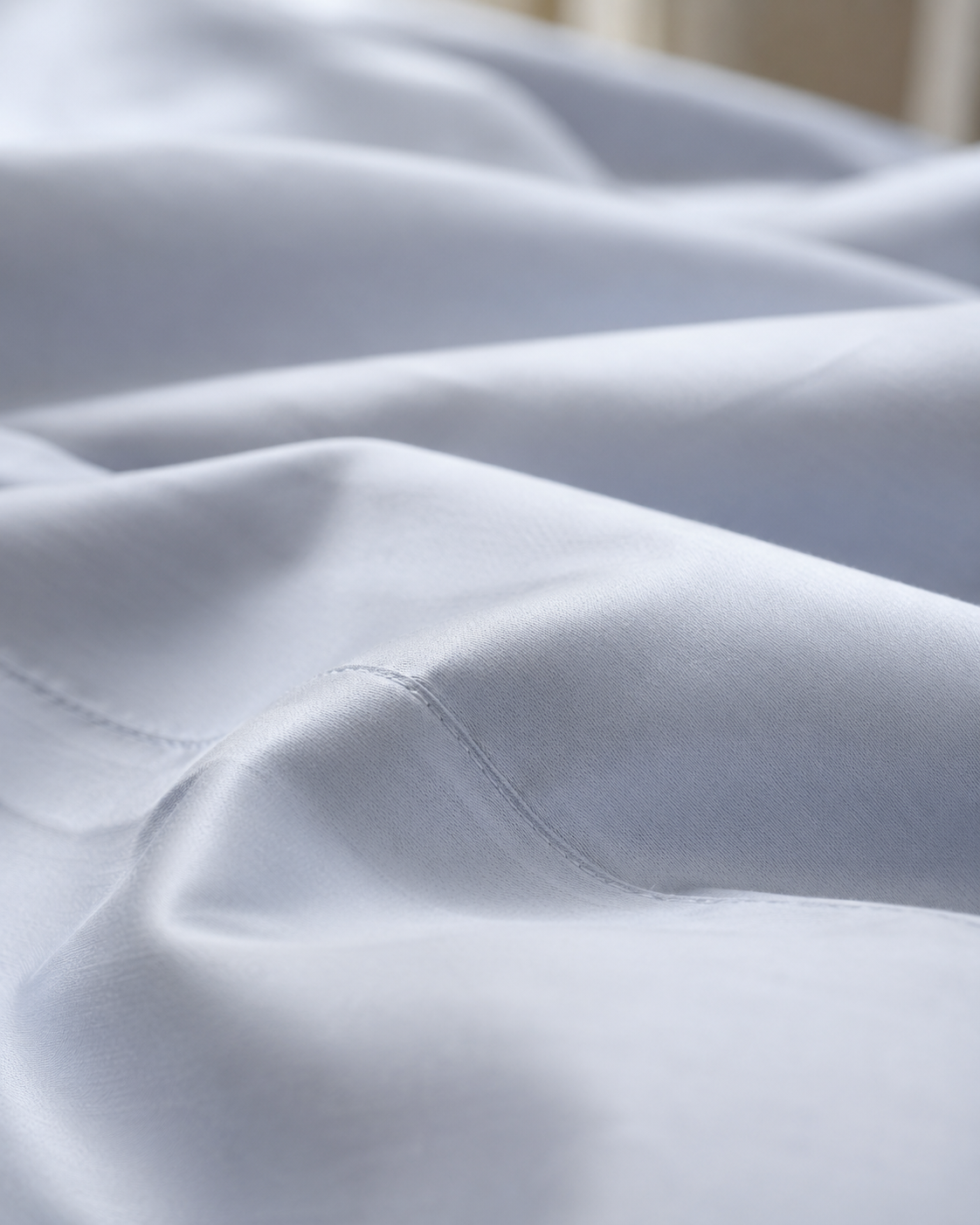 Luxury Cotton Sateen Bedding Set – Silver Mist
