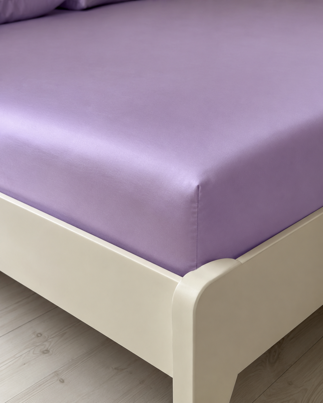 Luxury Cotton Ruffle Sateen Bedding Set – Lavender Dream
