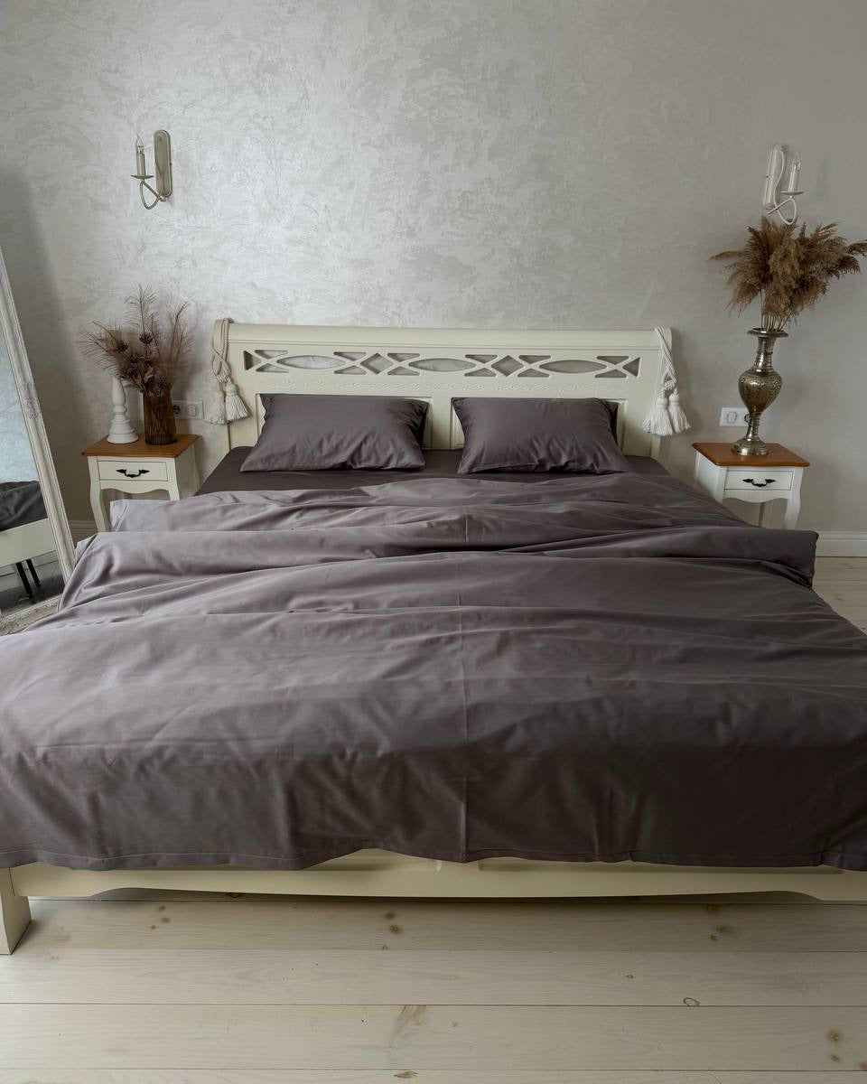 Luxury Cotton Sateen Bedding Set – Cocoa Calm