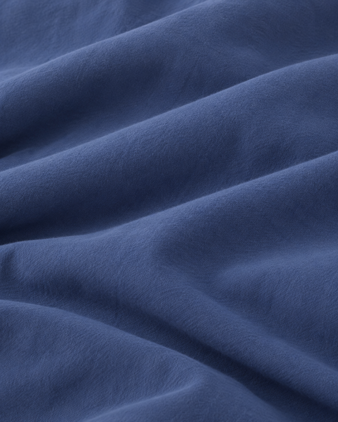 Pure Brushed Cotton Bedding Set – Denim Blue