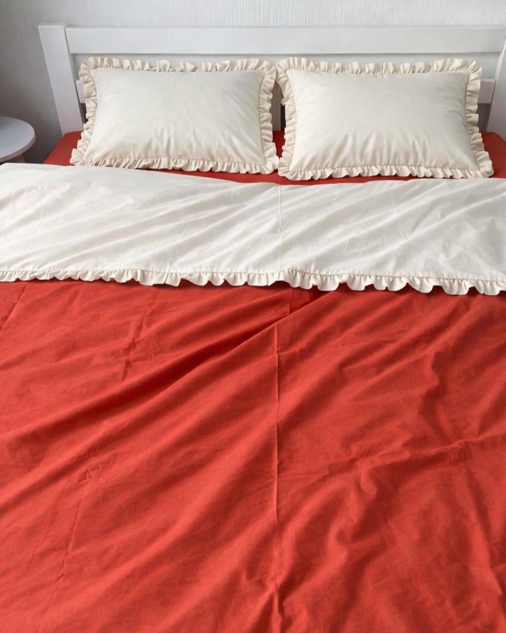 CLEAN - Premium Ranforce Cotton Bedding Set – Sunset Cream