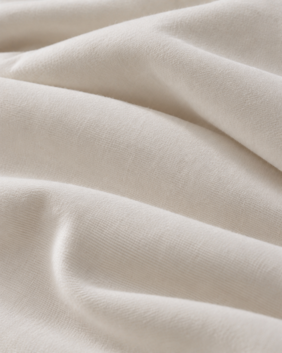 Pure Brushed Cotton Bedding Set – Soft Ivory