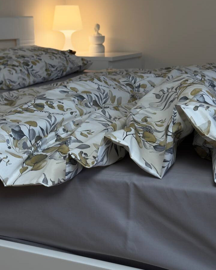 Premium Ranforce Cotton Bedding Set – Olive Garden Harmony