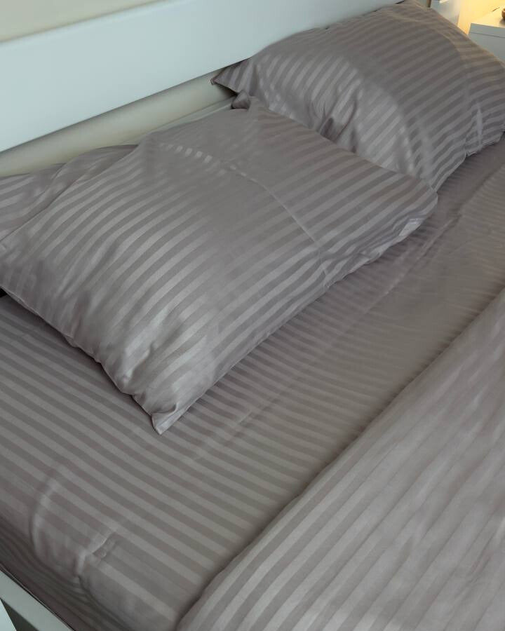 Bedding Set - "Silver Stripe"