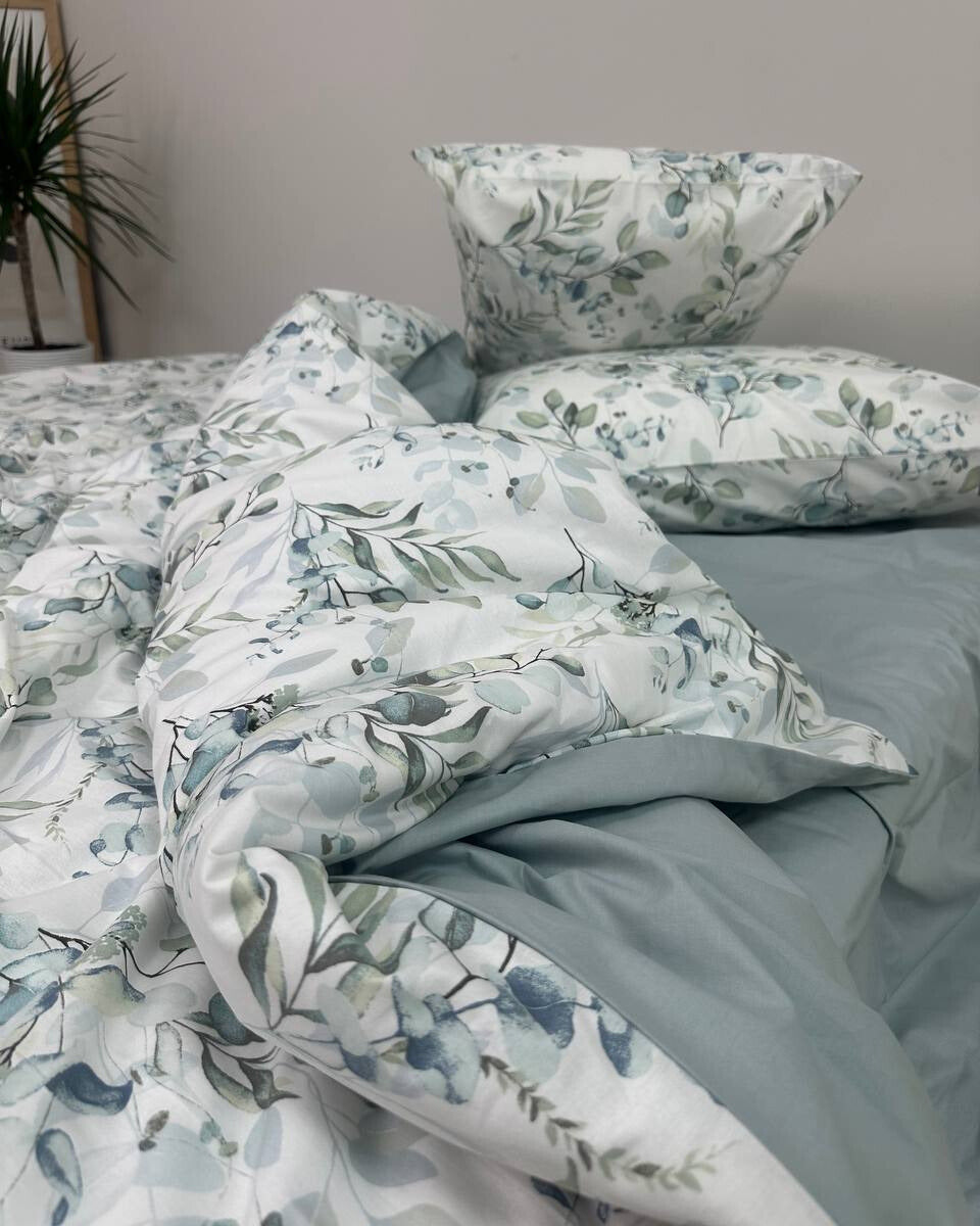 Premium Ranforce Cotton Bedding Set – Soft Eucalyptus