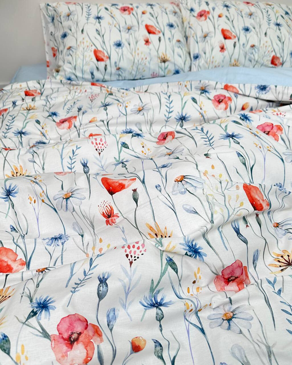 Premium Ranforce Cotton Bedding Set – Wildflower Meadow